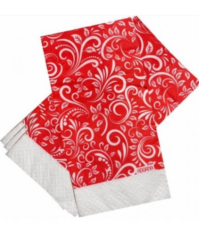 ARABESCO EM TELA VERMELHO