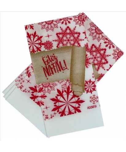 FLOCOS DE NATAL VERMELHO
